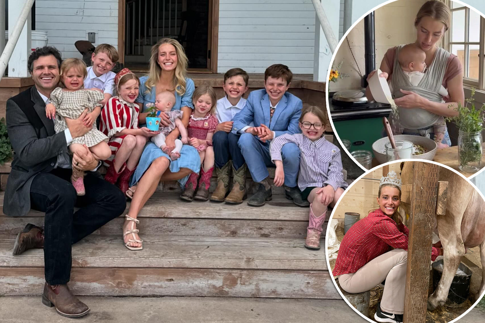 ‘Queen of the trad wives’ speaks out about raising 8 kids on remote ranch, giving birth without pain relief