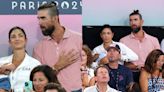 Michael Phelps, Wife Nicole and Son Nico Coordinate in Patriotic Colors at 2024 Paris Olympics to Celebrate Team USA Gymnastics...