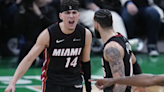 Herro scores 24, Heat hit franchise playoff-record 23 3s to even Celtics series 1-1