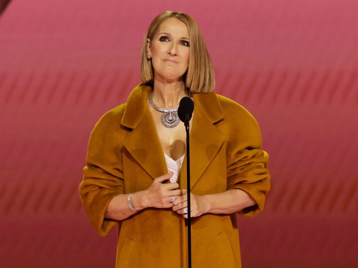 Celine Dion explains why she wore a coat on 2024 Grammys stage