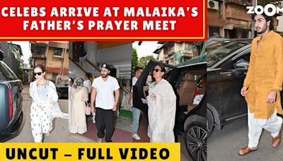 Malaika Arora’s father's prayer meet: Arjun Kapoor, Kareena Kapoor, Sussanne Khan and others ATTEND