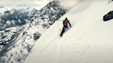 This must be the steepest skiing you’ll ever see