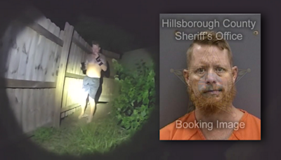 WATCH: Shirtless suspect smokes in bushes while hiding from FL deputies