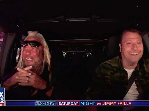 Jimmy Failla Goes For A Drive With Dog The Bounty Hunter On 'Fox News Saturday Night'