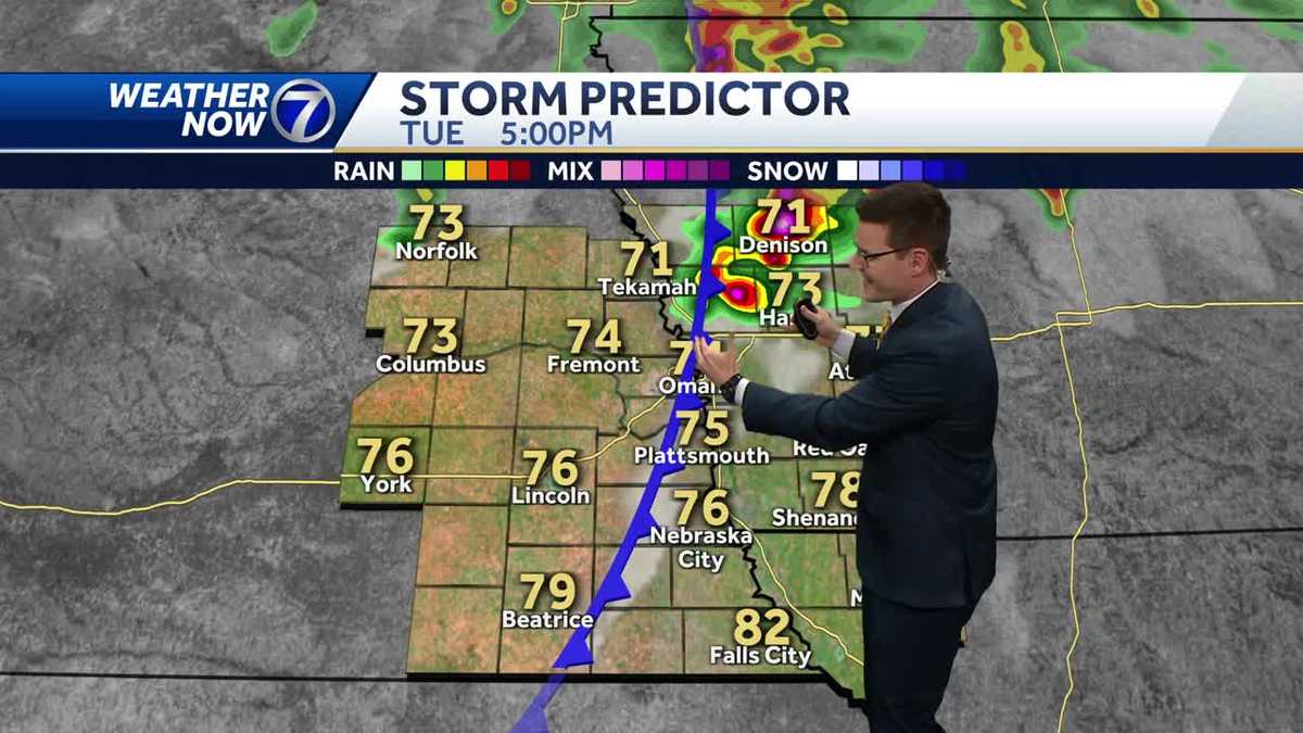 Tuesday brings back potential for strong to severe storms to impact Nebraska, Iowa