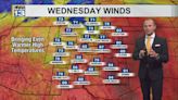 Warmer and windier weather continues through Wednesday