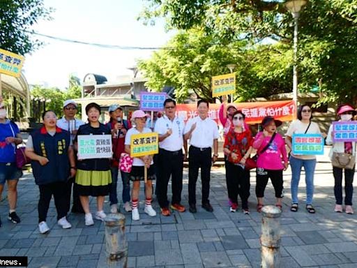 國民黨宜蘭縣黨部辦理「讓陽光照進國會、民進黨怕什麼?」分區同步掃街