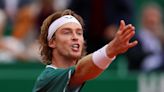 Andrey Rublev brings up Rafael Nadal in dispute with umpire over controversial call