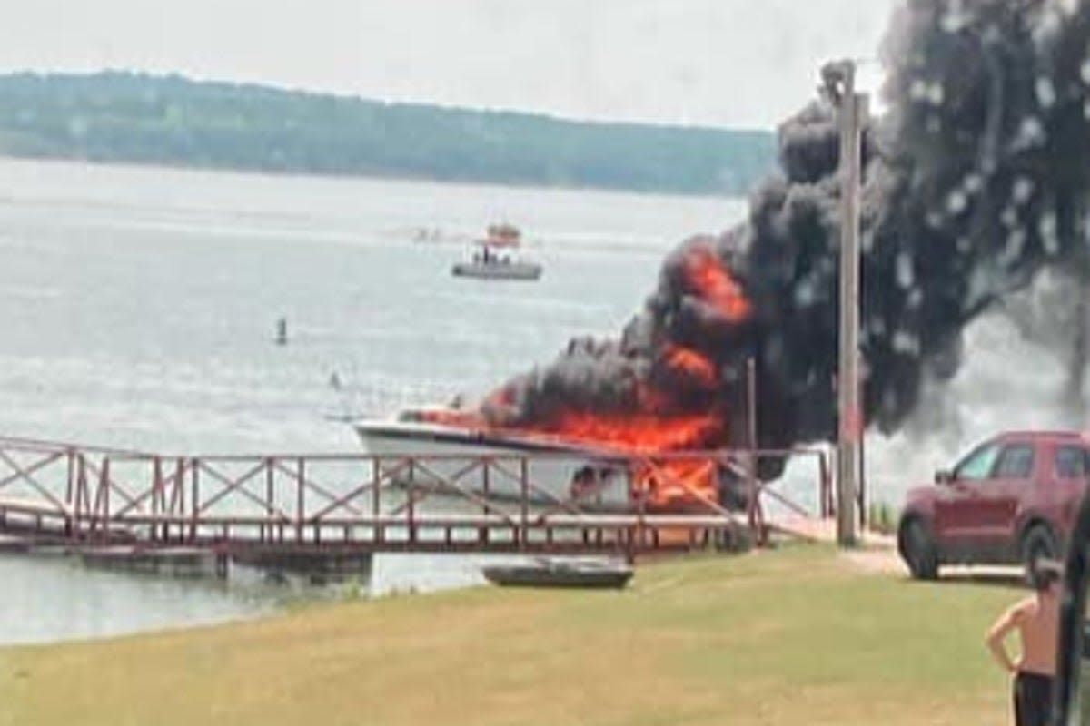 Boy, 5, suffers serious burns after boat explodes on Oklahoma lake