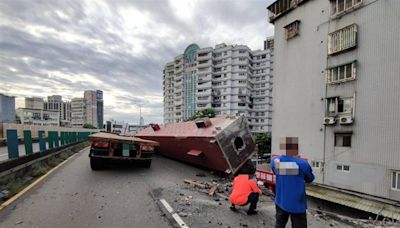 遭聯結車撞毀！高架橋提前搶通 司機恐先賠2300萬