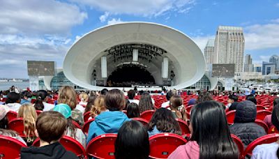 Elementary students perform with San Diego Symphony at Rady Shell