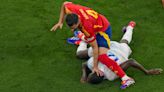 'Dirtiest football pic ever' goes viral as Nacho smashes Kolo Muani's head down