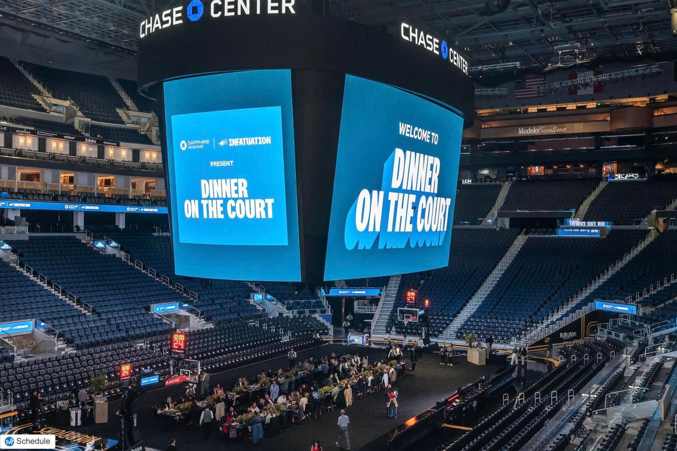 The First-Ever Dinner On The Court In San Francisco