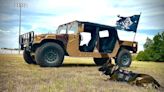 ‘Out of the box’ Texas shoot-’em-up ride in Humvee with AR-15 rifles. Is this even legal?