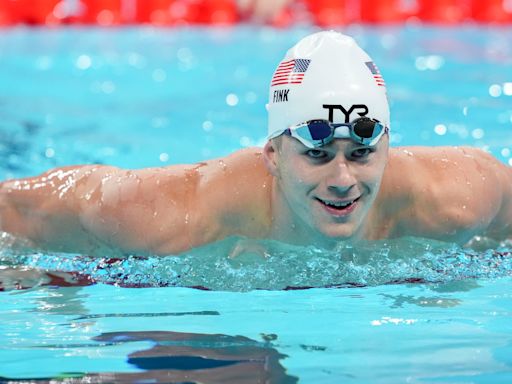 American swimmer Nic Fink wins silver in men's 100 breaststroke at Paris Olympics