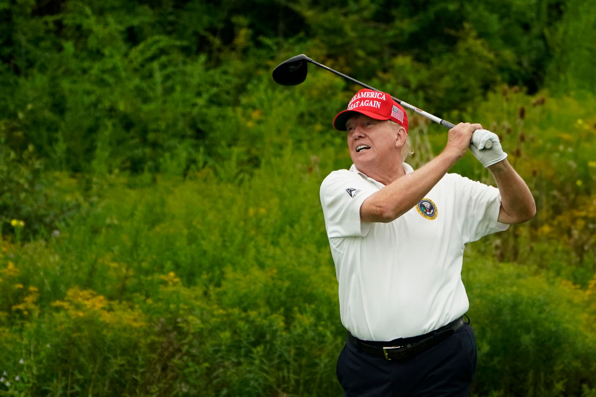 Donald Trump golf video with granddaughter goes viral