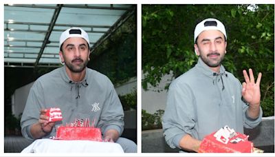 Ranbir Kapoor celebrates his birthday with paparazzi, cuts cake and meets fans. Watch