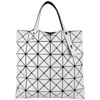 ISSEY MIYAKE 三宅一生 BAOBAO 白色亮面三角格6x6手提包