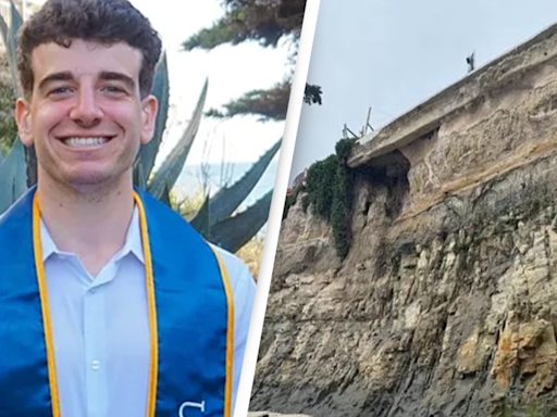 Family sue Santa Barbara after son is fourteenth person to slip off cliff and fall to his death