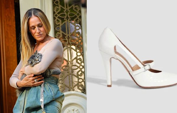 Sarah Jessica Parker Dons Updated White Maison Margiela Mary Janes On the Set Of ‘And Just Like That’