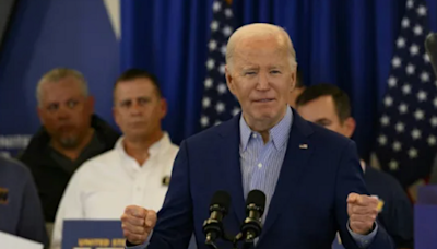 Biden, Trump battle for blue-collar voters as steel merger looms