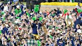 Watch: Notre Dame football teams hypes, cheers on Irish lacrosse team
