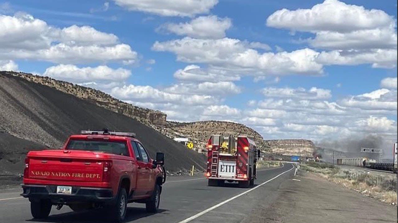 Freight train carrying gasoline, propane derails near Arizona-New Mexico line amid aftermath of severe weather