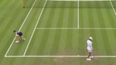 Tennis fans joke ‘only at Wimbledon’ as umpire is forced to interrupt match