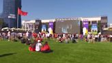 Moment: Albania fans in Tirana celebrate Euro 2024 draw with Croatia