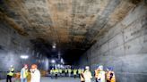 The Danish king inaugurates the first element of a road-and-rail tunnel linking Denmark to Germany