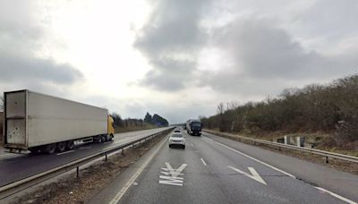 Man injured after M11 four-vehicle crash in Cambridgeshire