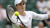 Ash Barty plays exhibition doubles match at Wimbledon but happy to stay retired