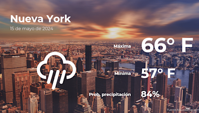 Pronóstico del clima en Nueva York para este miércoles 15 de mayo - El Diario NY