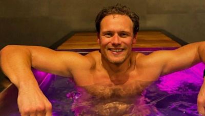 Outlander's Sam Heughan wows fans as he braves freezing cold waters in new snaps