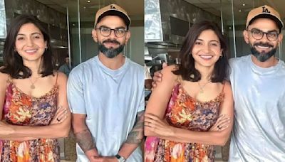 Virushka’s casual couple style: Anushka Sharma wears Rs 17,070 maxi dress and Virat Kohli looks laidback in silver tee with khaki shorts