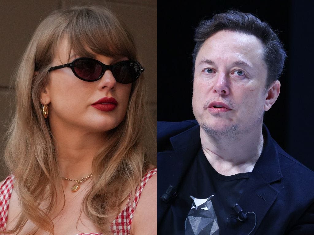 Taylor Swift just endorsed Harris and Walz. Now Elon Musk is trying to pick a fight with her.