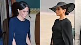 Meghan Markle Wears Black Version of Her Dress from Queen's Birthday Celebration to Monarch's Funeral