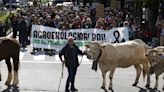 Manifestación de pequeños productores de Navarra por la "soberanía alimentaria"