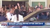 Officer who suffered severe spinal injury in shooting goes home after almost 400 days