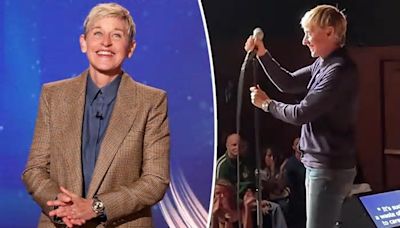 Ellen DeGeneres complains she was ‘kicked out of show business’ for being mean as she begins comedy tour