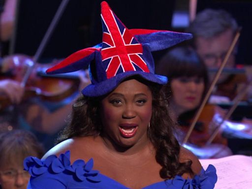 Soprano Angel Blue charms Last Night of the Proms audience