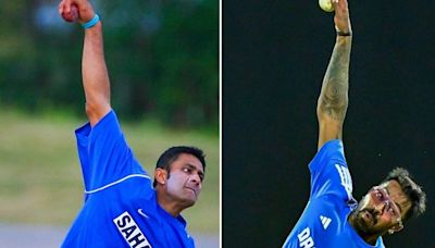 Hardik Pandya's Anil Kumble avatar at India nets ahead of 1st SL T20I leaves LSG teasing fresh role for all-rounder