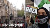 Holocaust Memorial hidden as precaution while pro-Palestine protesters march