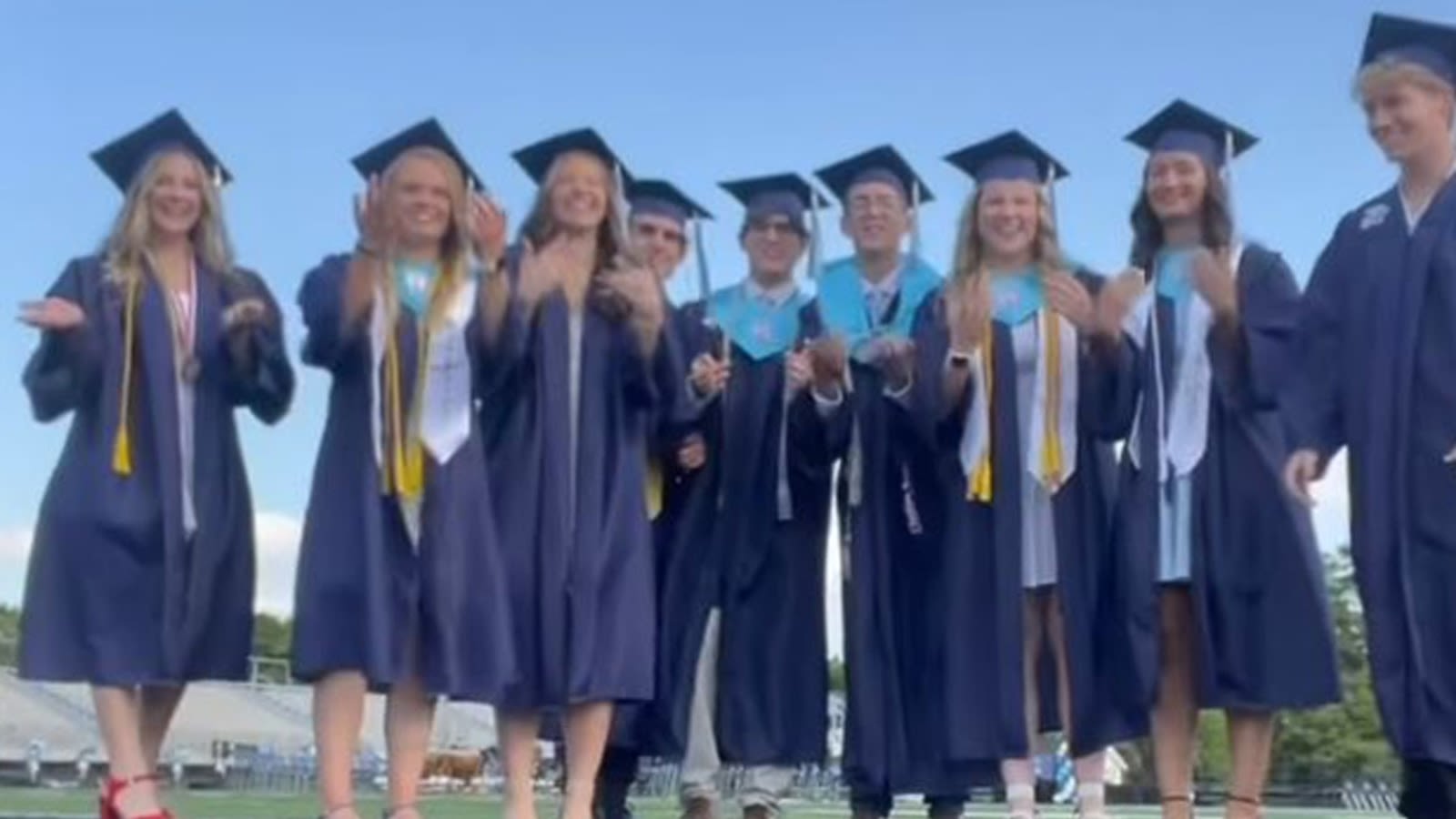 Here's the story behind a viral high school graduation video that shows how fast time flies