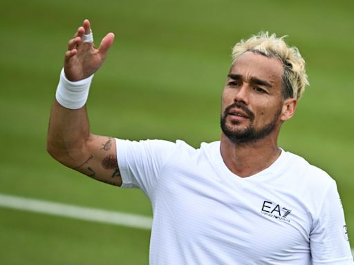 Blond not bombs as Fognini learns to love Wimbledon