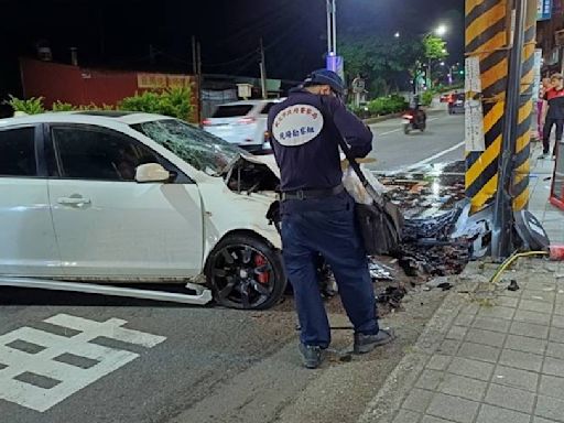 淡水汽車連撞3機車 肇事男疑抽毒菸恍神釀1死2重傷