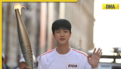 Watch: BTS' Jin becomes torchbearer of Olympic flame ahead of Olympics 2024 in Paris