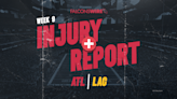 Falcons vs. Chargers: Final injury reports for Week 9 matchup