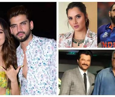 ... Sinha and Zaheer Iqbal's marriage, Anil Kapoor opens up about rift with brother Boney Kapoor, Sania Mirza's dad on rumours of daughter marrying cricketer Mohammed ...