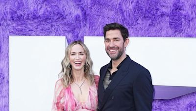 Emily Blunt Dons Pink Flowy Gown at ‘IF’ Premiere With John Krasinski